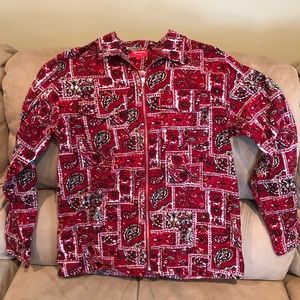 supreme bandana button up